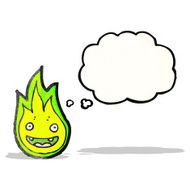 spooky flame cartoon N2