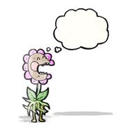 cartoon carnivorous flower N5