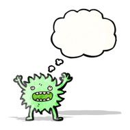 little green monster cartoon