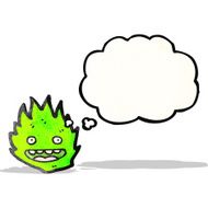 little green flame spirit cartoon N2