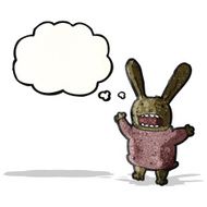 cartoon brown bunny