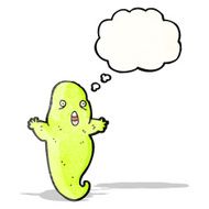 glowing green cartoon ghost N2