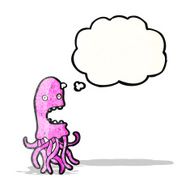 Pink Jellyfish Cartoon N4