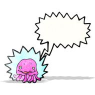 Pink Jellyfish Cartoon N5