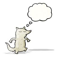cute little wolf cartoon N4