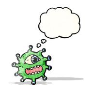 cartoon alien monster N19