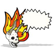 cartoon devil skull N2