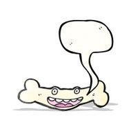cartoon talking bone