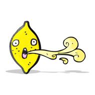 cartoon squirting lemon N8