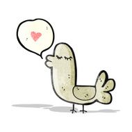 funny cartoon bird N37