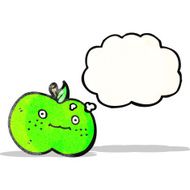 cute cartoon apple (raster version)