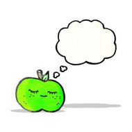 cute cartoon apple (raster version) N2