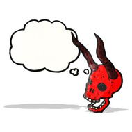 spooky devil skull cartoon N2