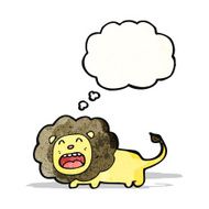 cartoon lion (raster version)