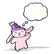 dancing pink bunny cartoon
