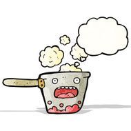 cartoon hot kitchen pan N2
