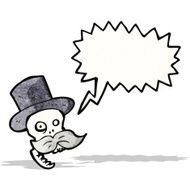 funny cartoon skull N10