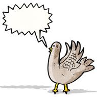 Cartoon Bird Flapping Wings N2
