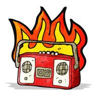 cartoon retro radio N2