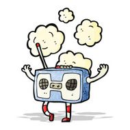 cartoon retro radio N4