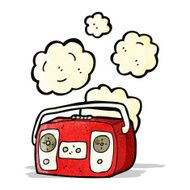 cartoon retro radio N6
