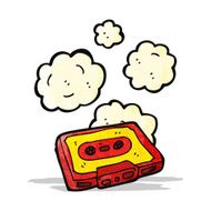 retro cassette tape cartoon N2
