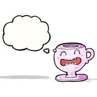 cartoon tea cup N18