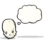 spooky skull cartoon N14