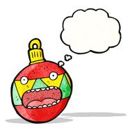 christmas bauble cartoon character N9