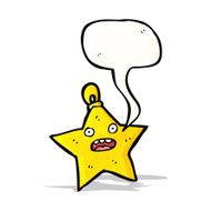 christmas star decoration cartoon character