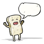 sliced bread cartoon character N10