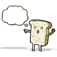shocked sliced bread cartoon character