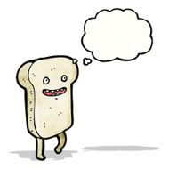 sliced bread cartoon character N12