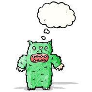 hairy monster cartoon N4