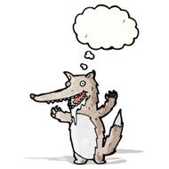 Hungry Wolf Cartoon N4