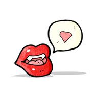 sexy vampire cartoon lips N3