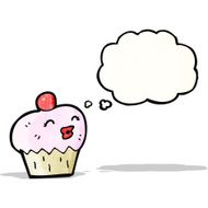 cartoon cupcake N63