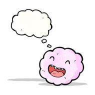 cartoon cloud with face N4