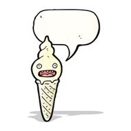 cartoon ice cream character