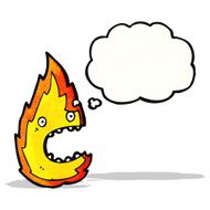 Fire Cartoon Character N5