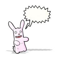 funny pink rabbit cartoon N3