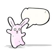 funny pink rabbit cartoon N5