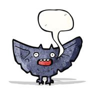 spooky halloween bat cartoon N7