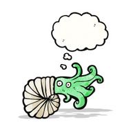 cartoon nautilus squid N7