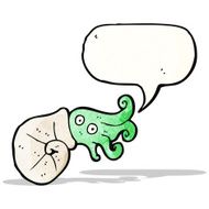 cartoon nautilus squid N8