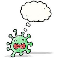 funny cartoon germ