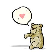 cartoon stitched teddy bear
