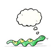 cartoon slithering snake N11