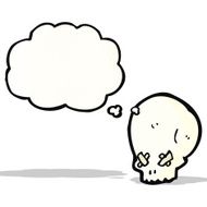 spooky cartoon skull N5