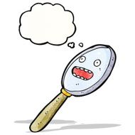 magnifying glass cartoon character N2
